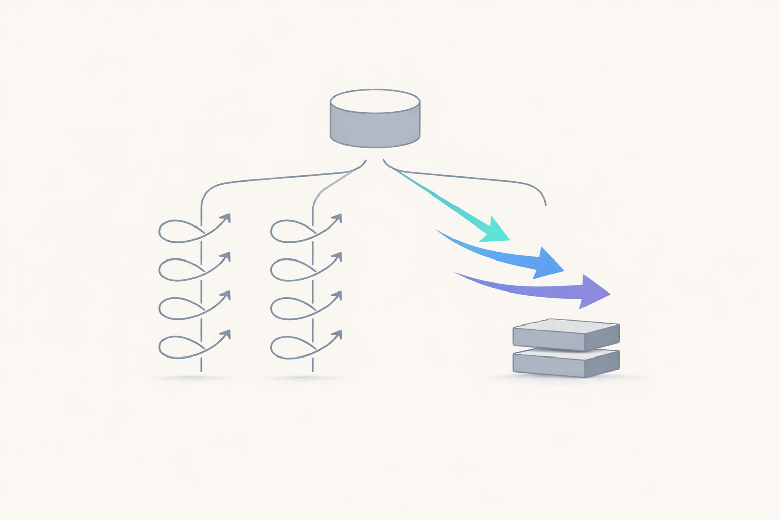A subscription fee splitting into recurring per-session costs and one-off costs